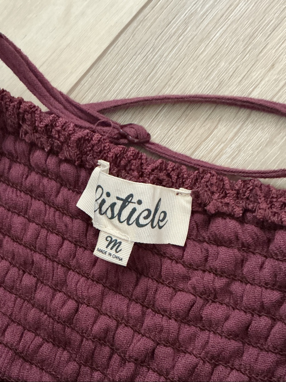 Listicle Burgundy Lace Spaghetti Strap Mini Dress - Picture 3 of 3